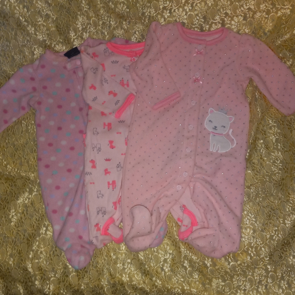 3 pr. Footed PJs